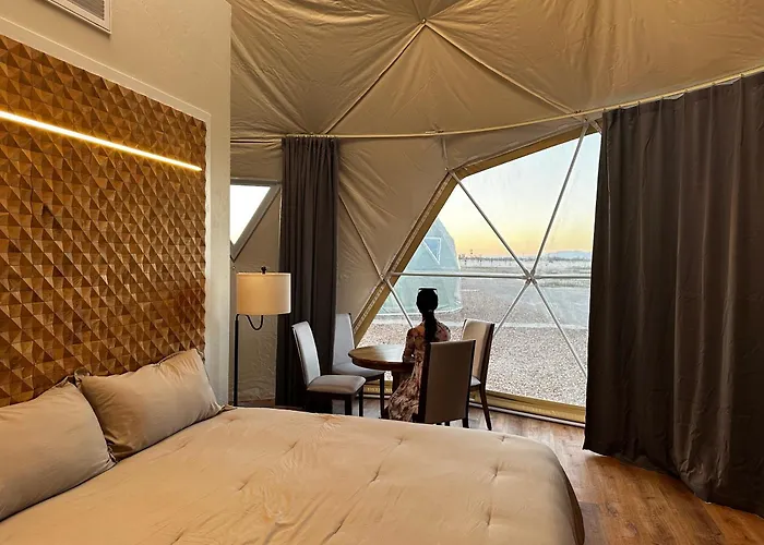 Nude Glamping Dome Farm stay Willcox